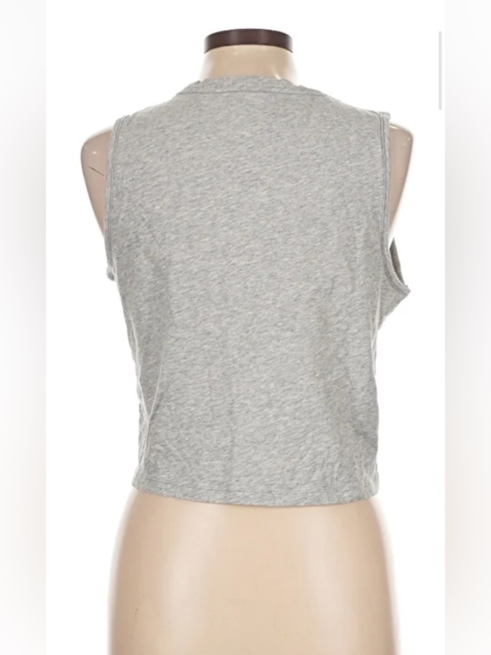 Calvin Klein Performance Grey Cropped Logo Tank - Picture 4 of 5